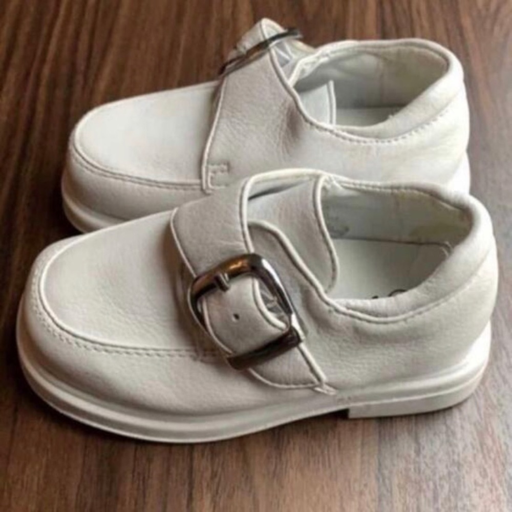 Little Boys White Dress Shoes